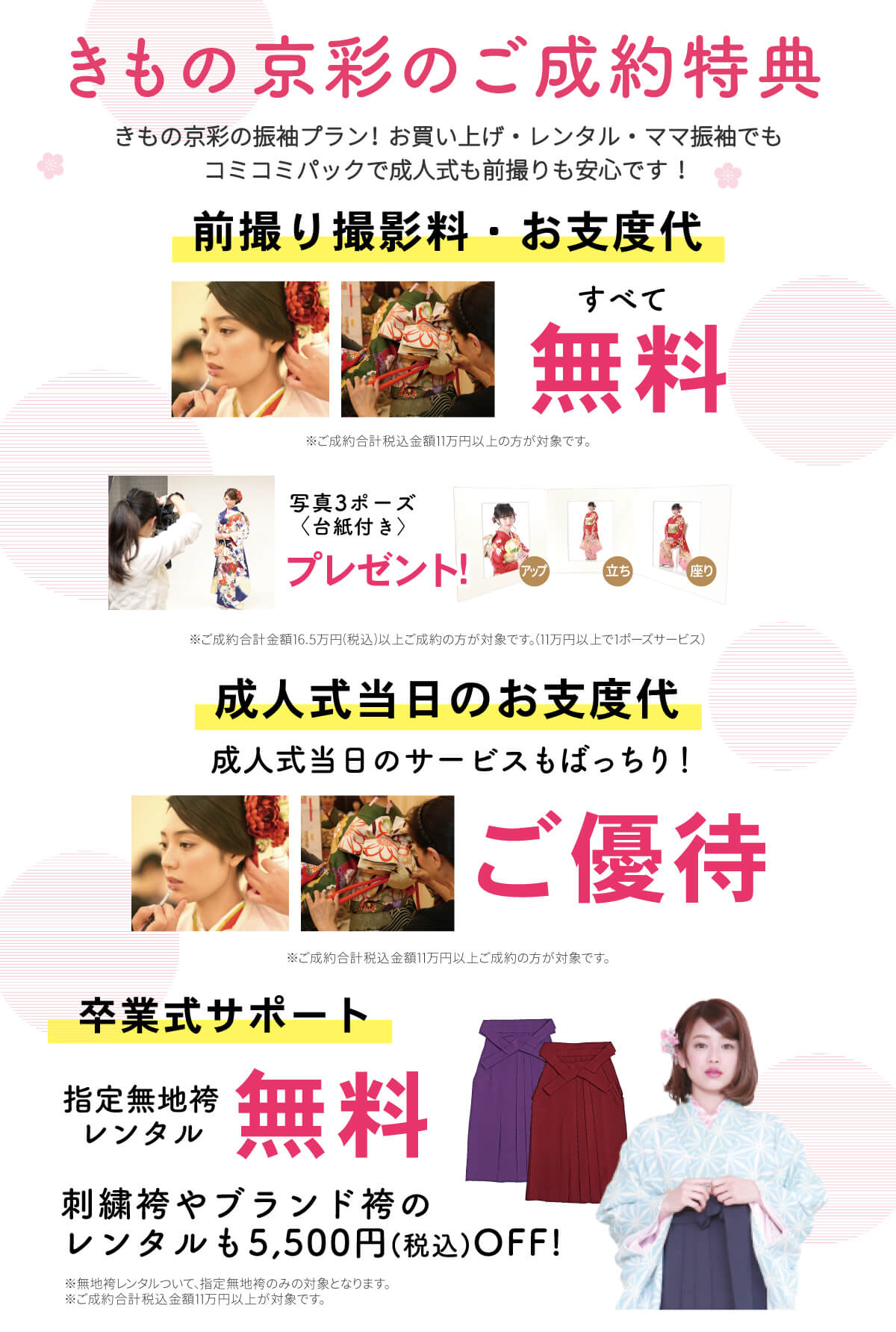 振袖成約特典 振袖成約特典